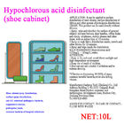 No Corrosion Hypochlorous Acid Home Disinfectant OEM For Shoe Cabinet